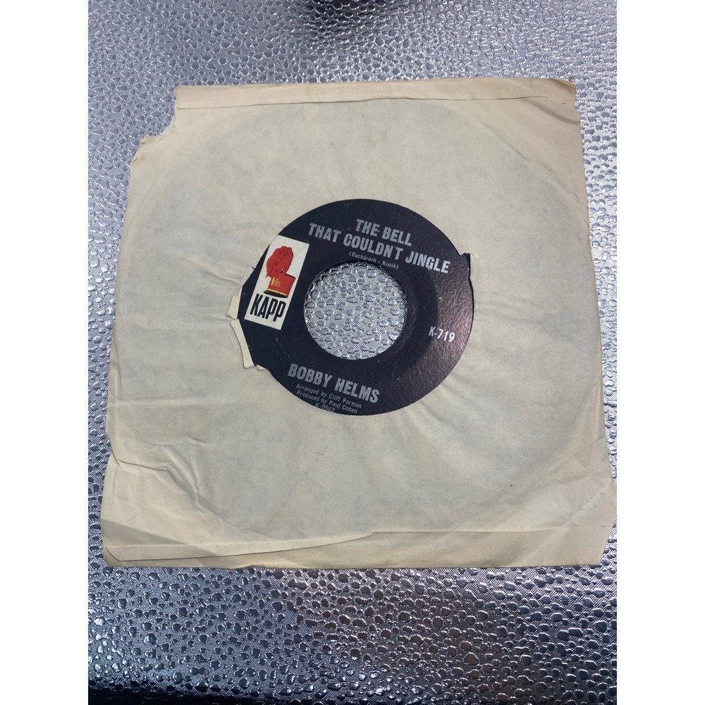 Bobby Helms The Bell That Couldn't Jingle Kapp K-719 Vintage 45 RPM Vinyl Record